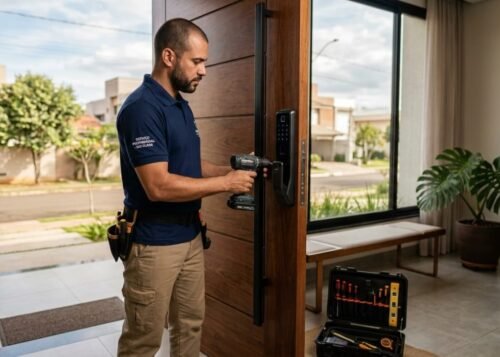 Instalação de fechadura digital em Rio Claro SP